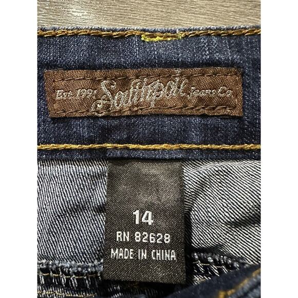 Southpole Embellished Straight Capri Jeans Size 14 Women's Denim Pants - Picture 3 of 5